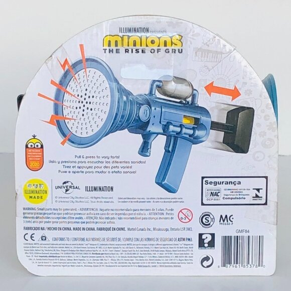 Mattel Minions Tiny Toot Small Fart Firing Blaster New Sealed - Picture 11 of 12